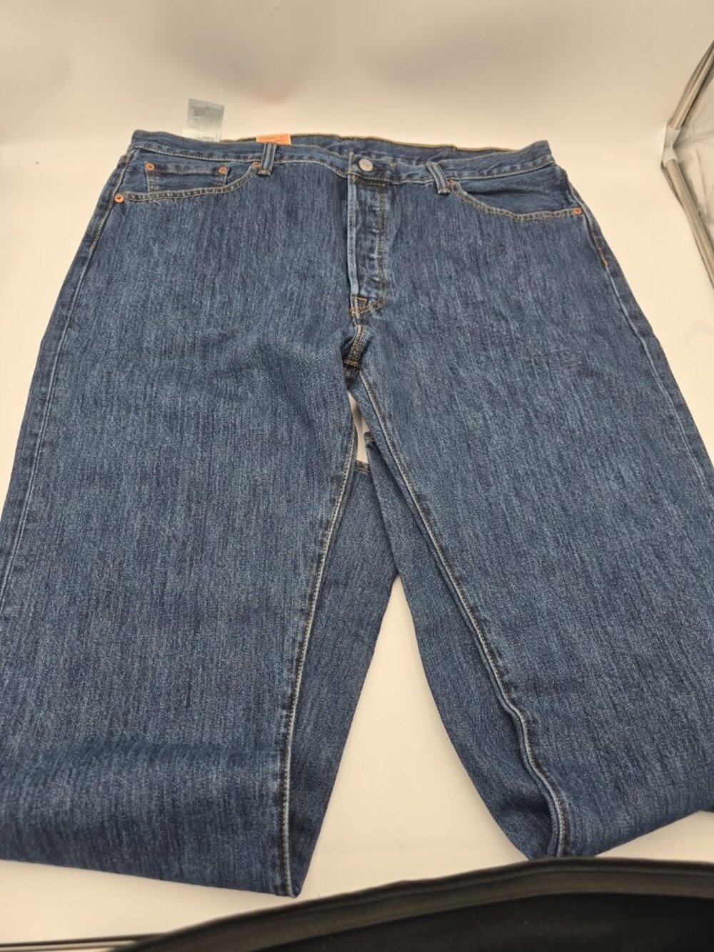 Levis 501 Original Fit Jeans Straight Leg Button Fly 100% Cotton Blue